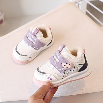 Fleece-Lined Toddler Walking Shoes