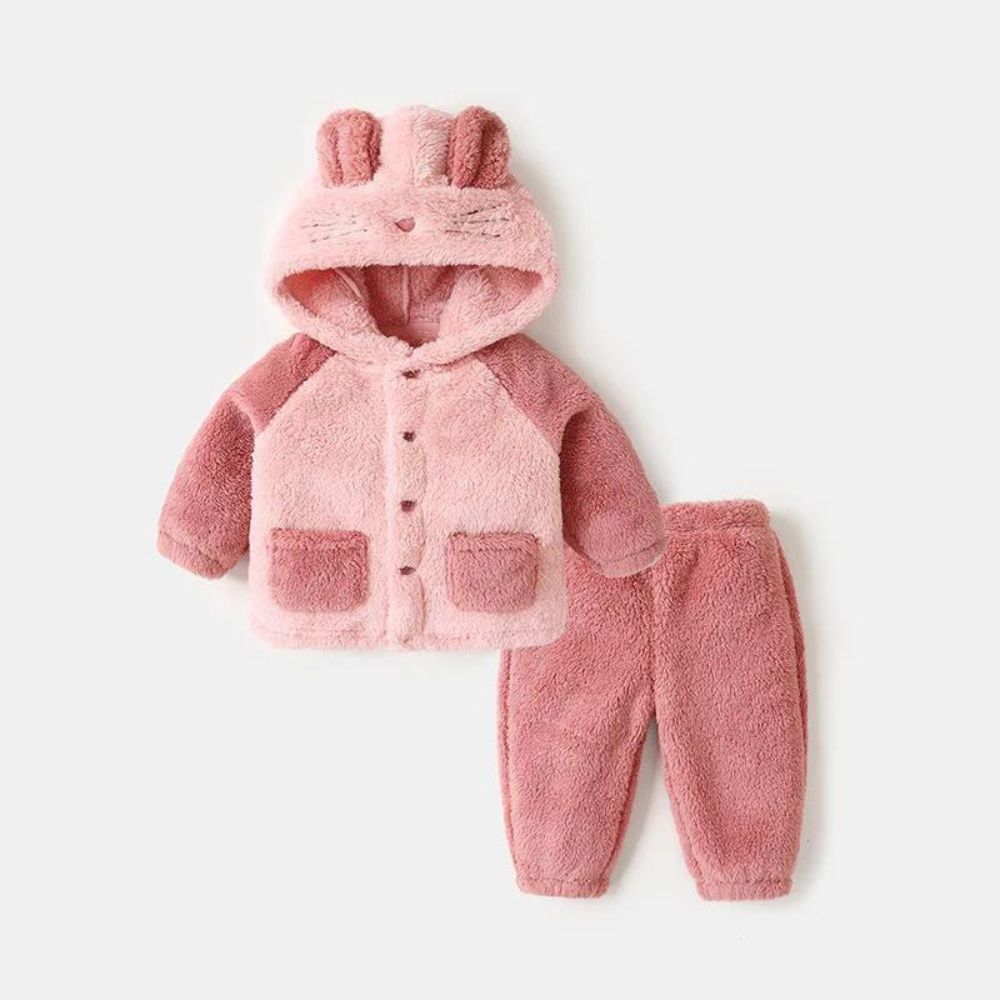 Dino and Bunny Co-ord Fleece Sweater Set