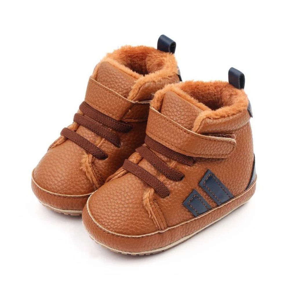 Plush Warm Fur Inside Baby Shoes