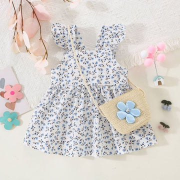 Floral Prints Ruffles Princess Dance