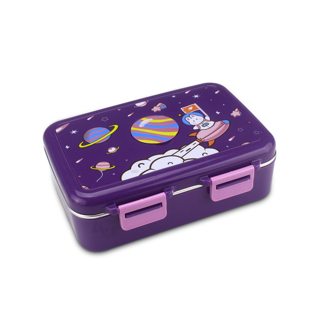 100% Leak Proof Bento Lunch Box Space Print Container