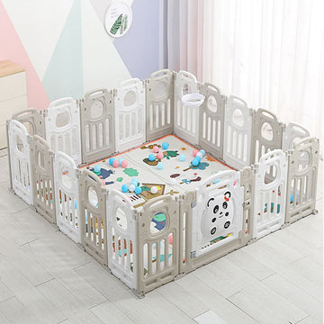19 Panel Foldable Baby Playpen Activity Safety Play Yard