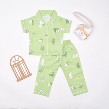 Muslin Cotton Printed Night Suit