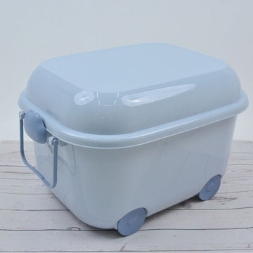 Multi-Use Utility Plastic Organizer Portable Container Storage Tug Box With Wheels