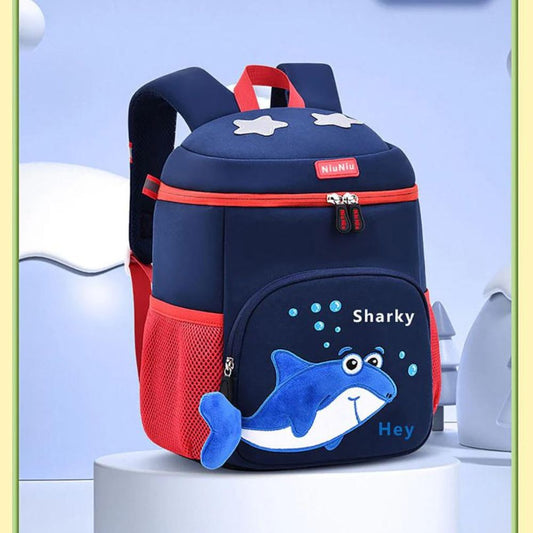 Shark Print School Bag Backpack