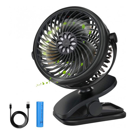 Baby's USB Clip-On Mini Rechargeable Stroller Fan