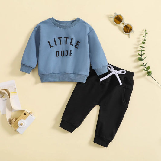 Little Dude SweatShirt and Pants Co-ord Set