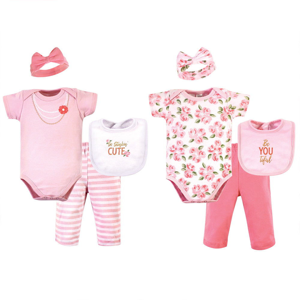 8 Piece Gift Set For Baby Girl 0-6 Months