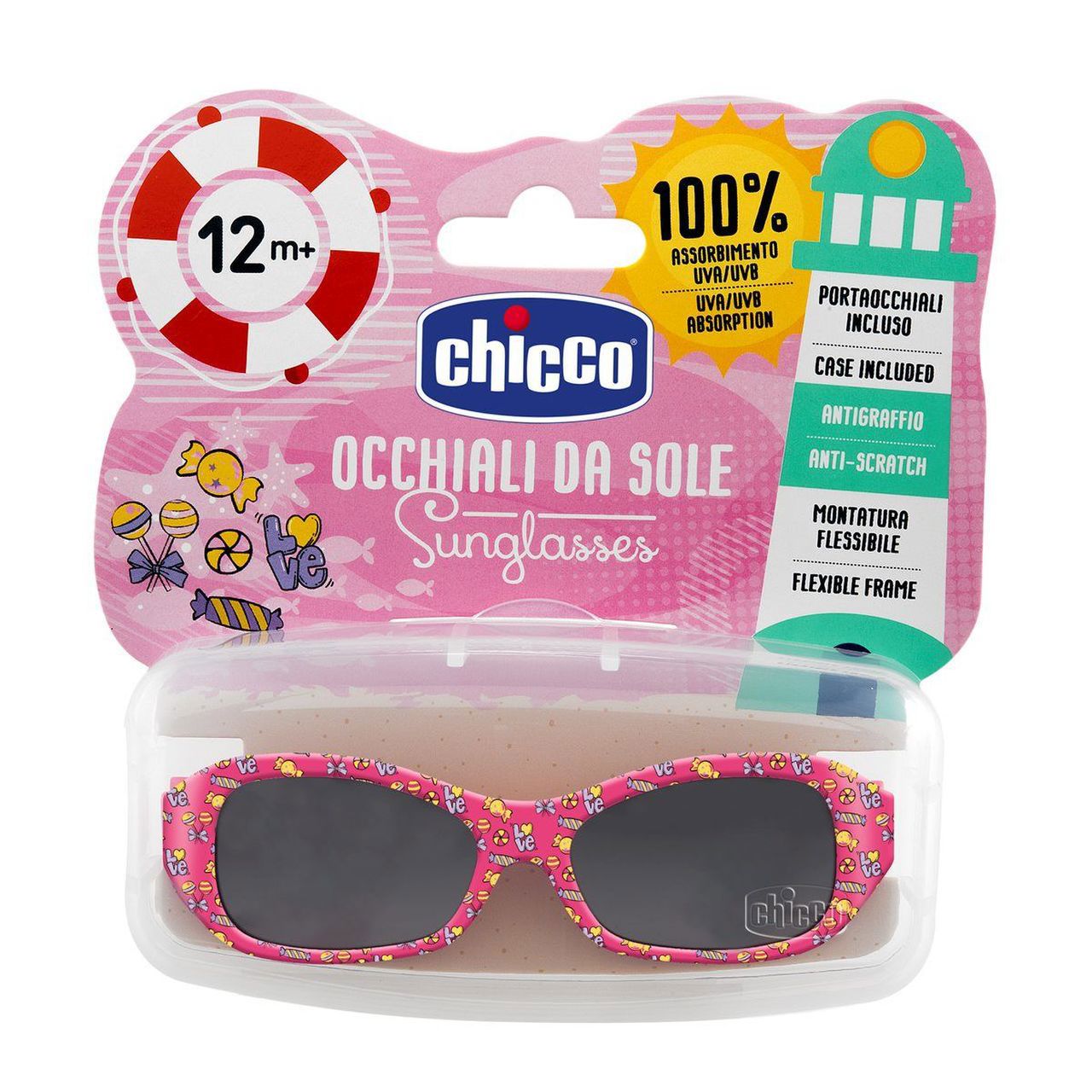 Chicco Sunglasses for Girls - 12 m+
