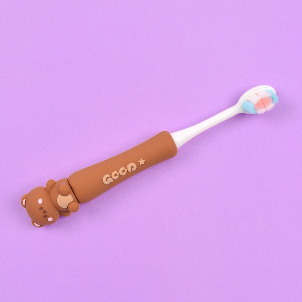 Cute Bear Super Soft Easy Grip Toothbrush For Kids