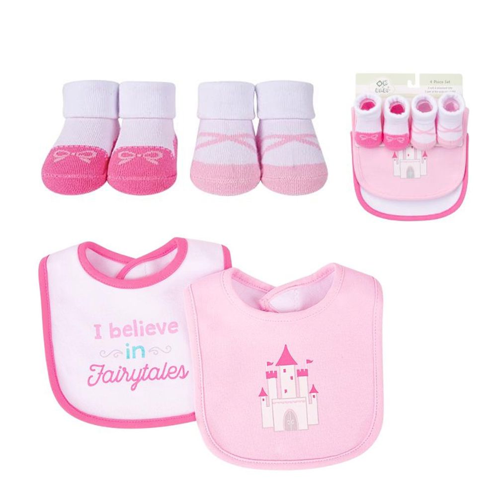 Newborn Baby Bibs and Socks Set