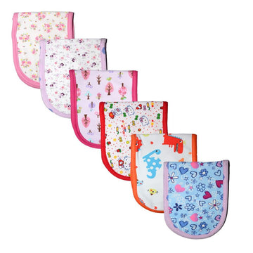 Baby Cotton Terry Burp Cloths - Pack of 06