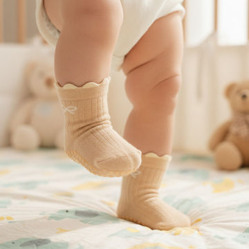 Bow Print Newborn Baby Socks