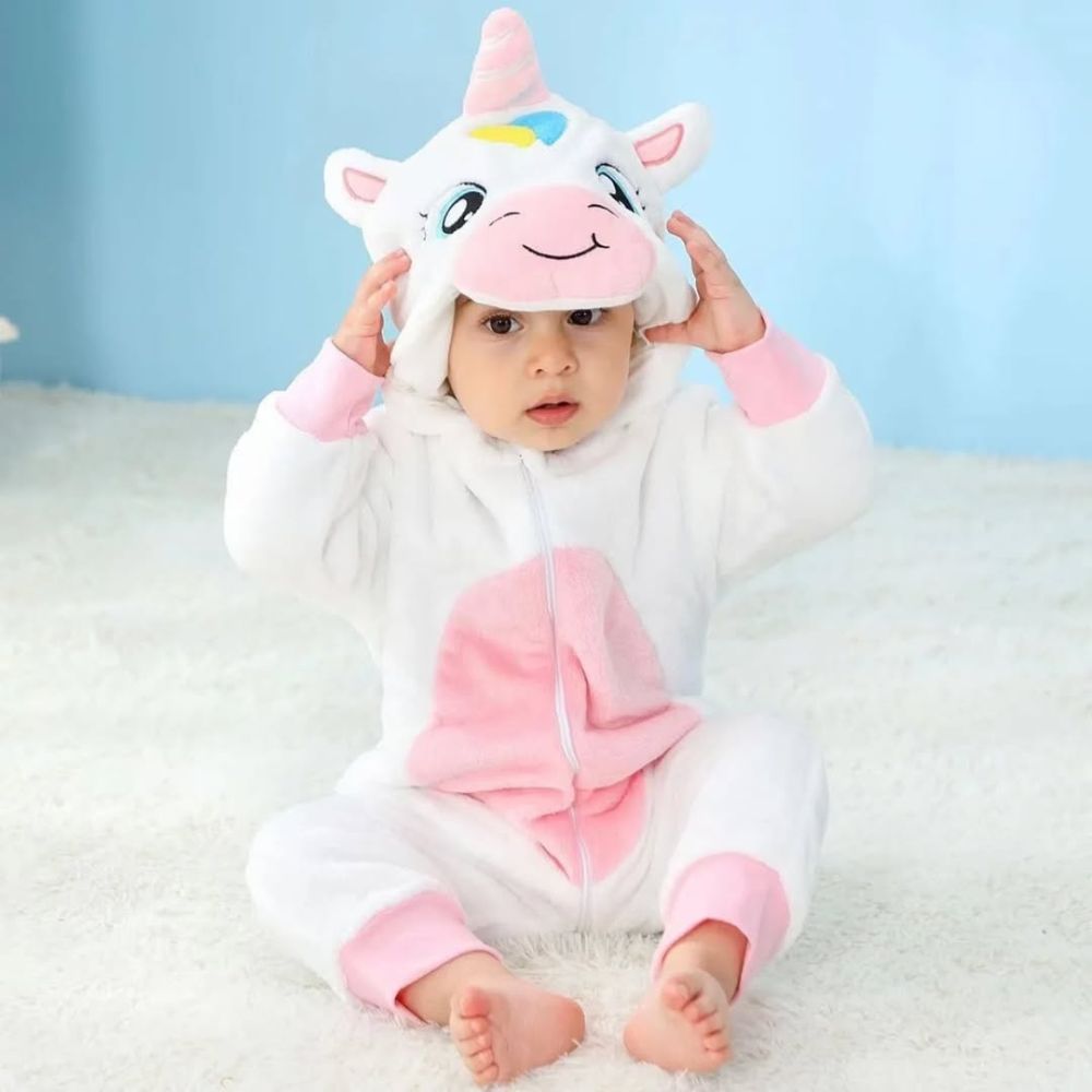 Animal Character Fur Romper for Kids