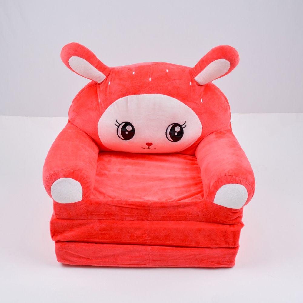 Foldable Sofa Cum Bed Chair For Baby - Red