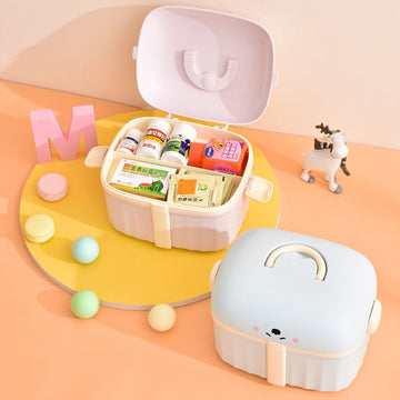 Portable Plastic First Aid & Medicine Storage Box