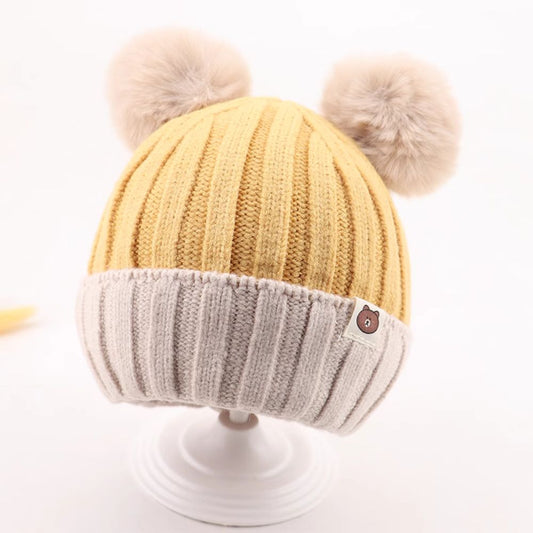 Pom Pom Designer Woolen Winter Cap - 6m to 3yrs