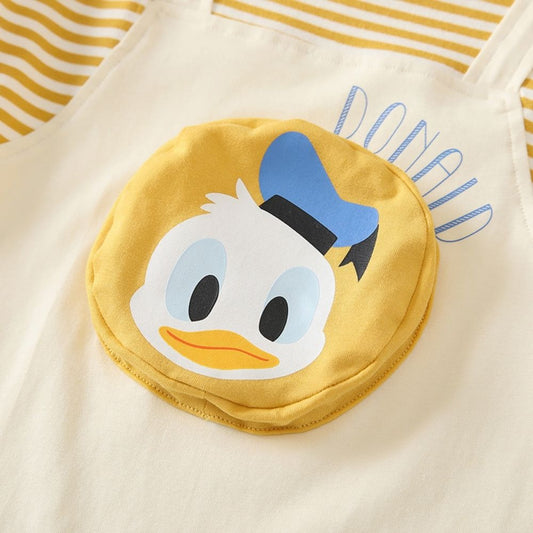 Baby Half Sleeve Romper With Donald Design