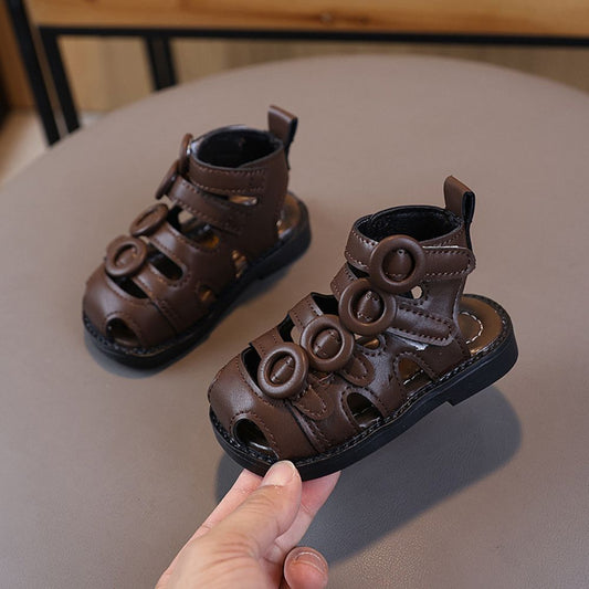 High-Top Roman-Style Infant Girls' Sandals