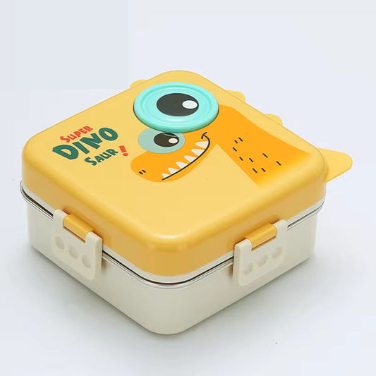 Dinosaur Designed Stainless Steel Individual Seal Lunch Box