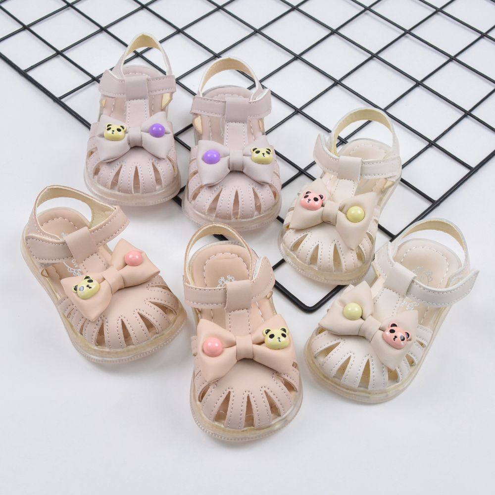 Stylish Bow Partywear Extra Grip Sandals For Girls