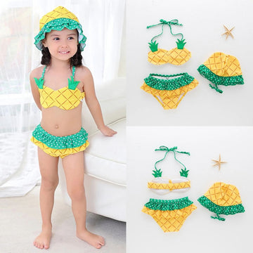 Girls’ 3-Piece Pineapple Swimming Set