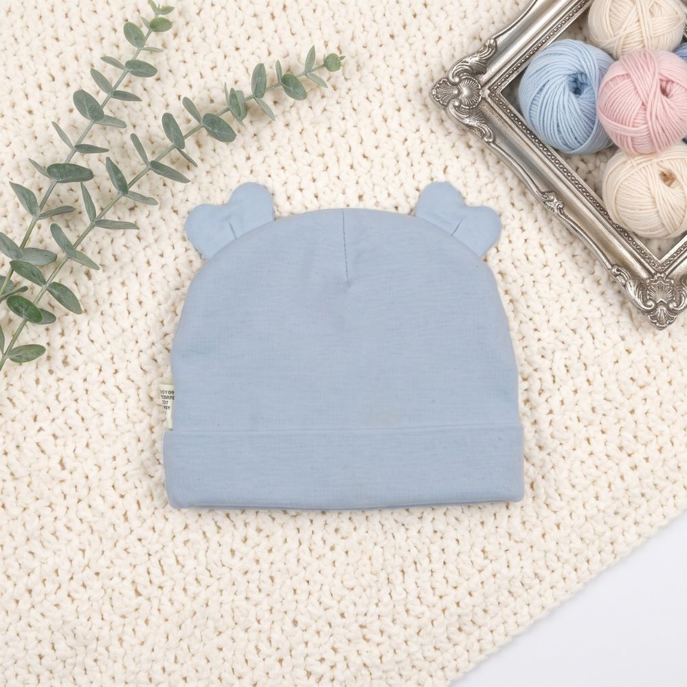 Dual Heart Embellished Cap Beanie For Baby