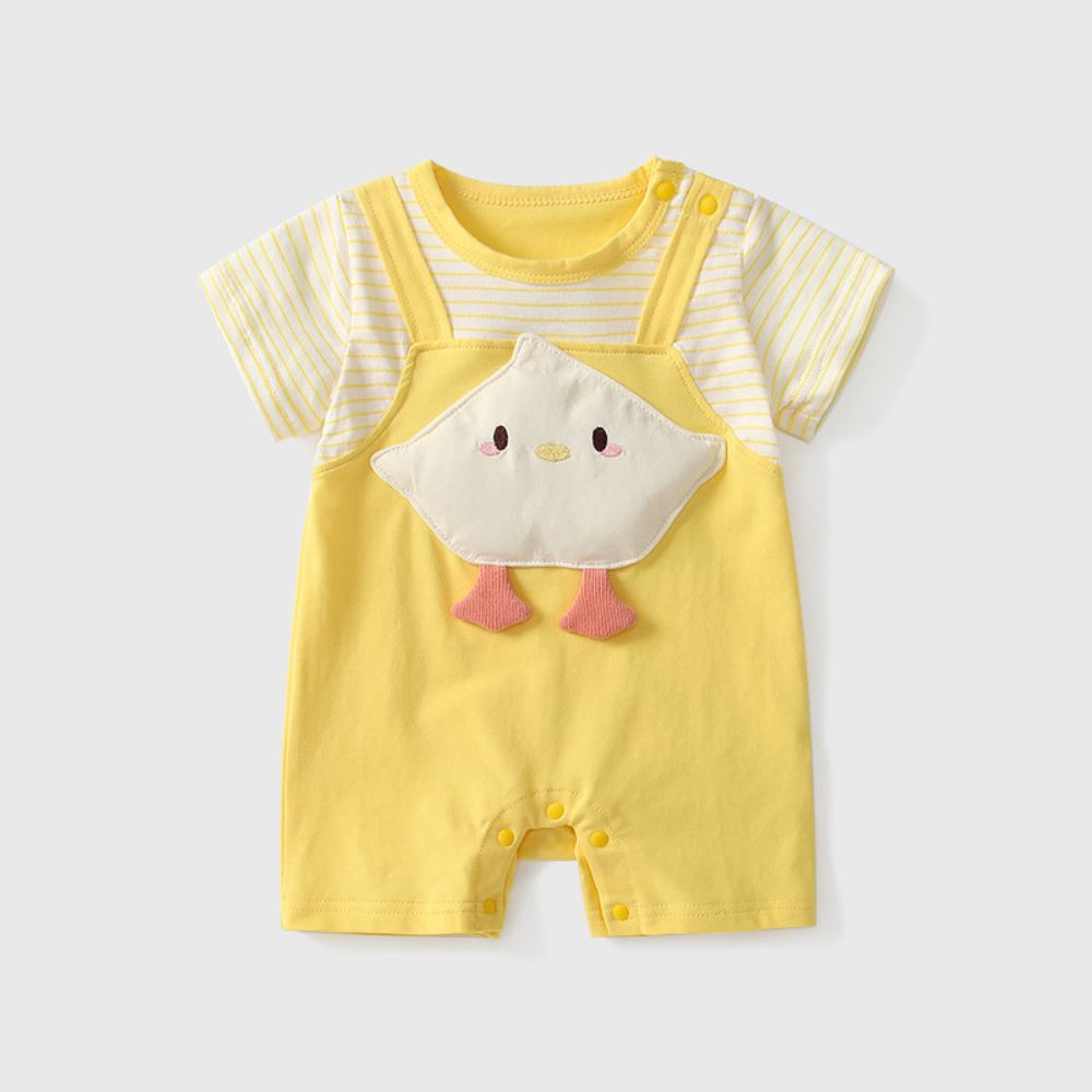 Chick Design Baby's Yellow Romper