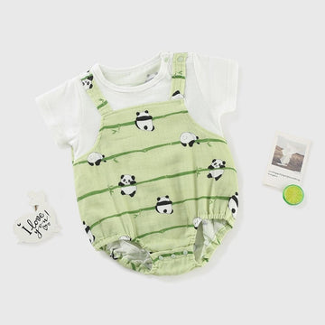 Panda Print Baby Body Suit