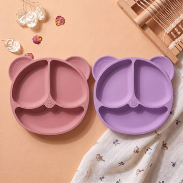 Bear-Shaped Silicone Divided Plate