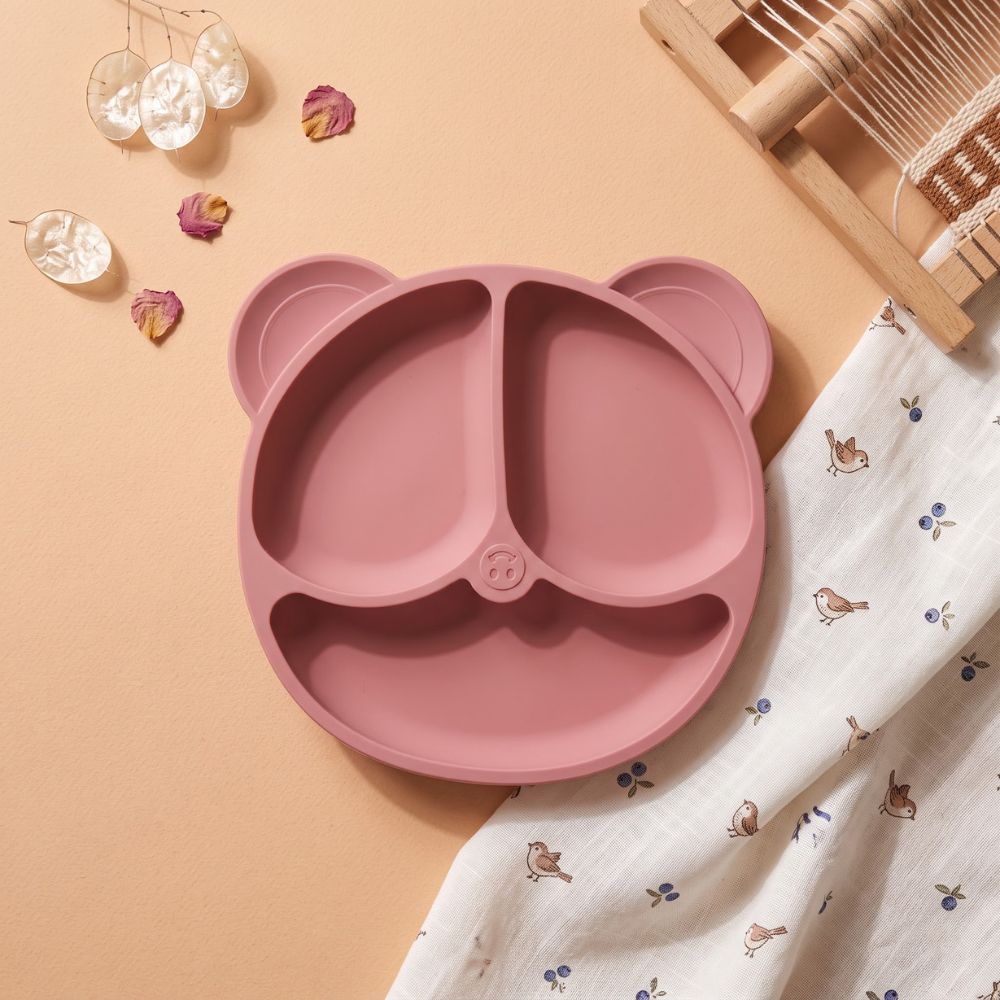 Bear-Shaped Silicone Divided Plate