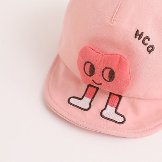 Pink 3D Character Cotton Cap 2 - 5 Year
