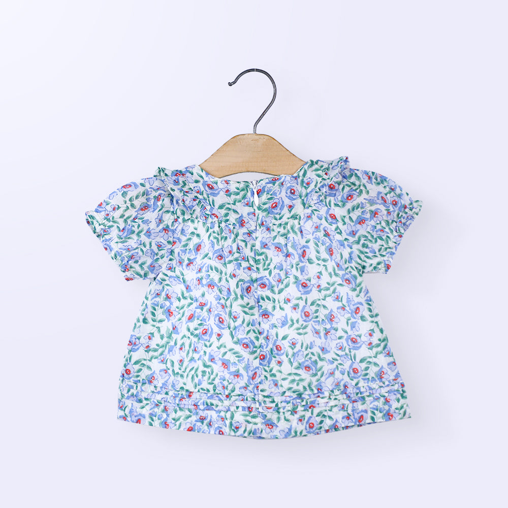 Baby Girl Cotton Flower Print Frock