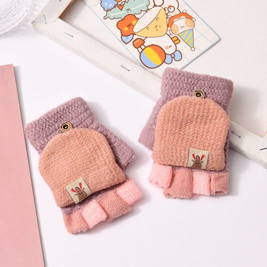 Cozy Woollen Mitt Gloves for Kids