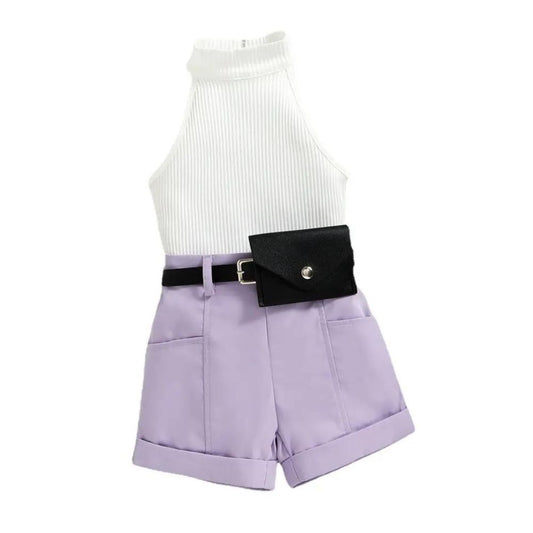 Shorts and Halter Top Set with Bag