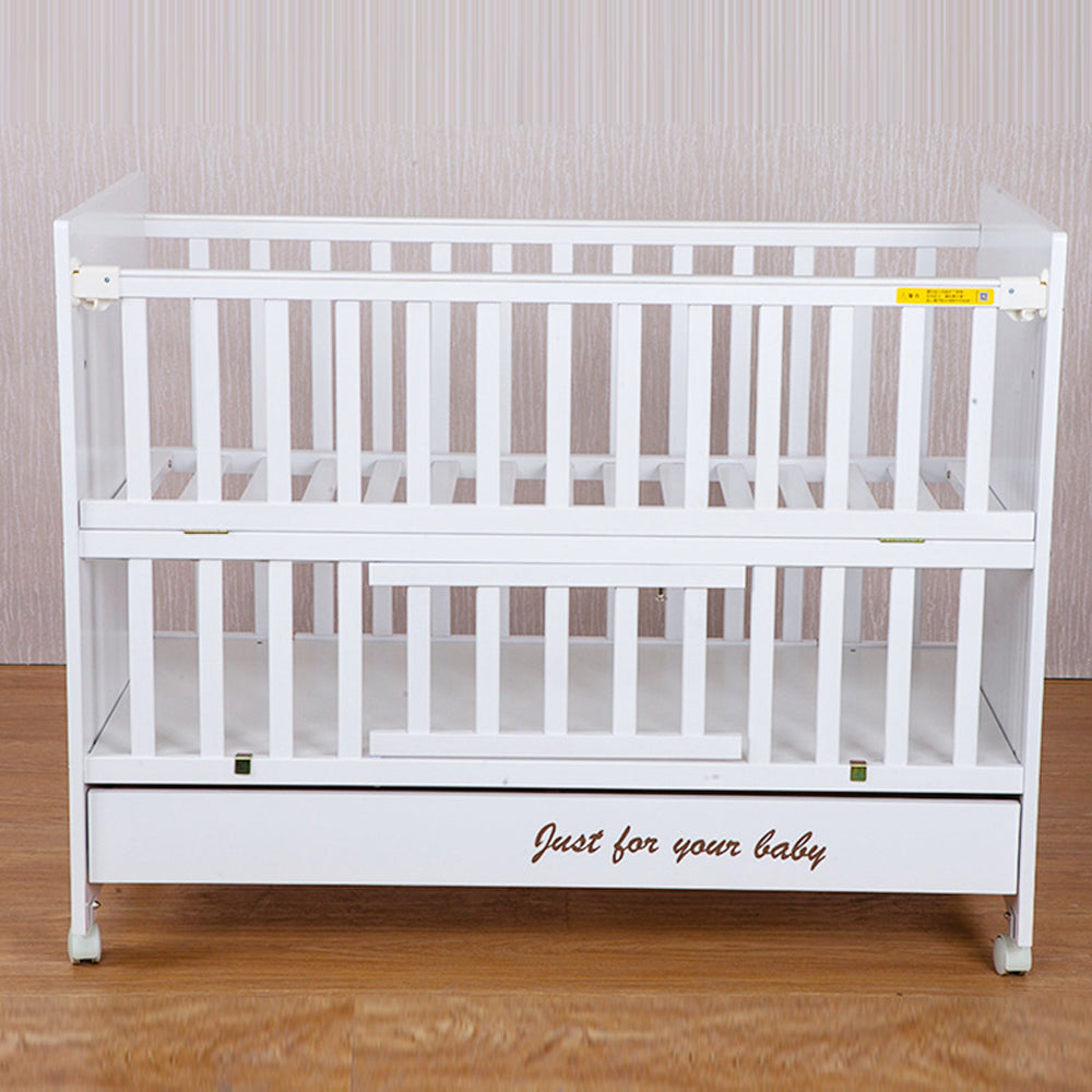 White Wooden Cot