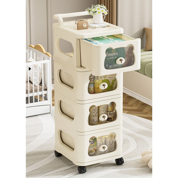 Bear Design Rolling Storage Drawer