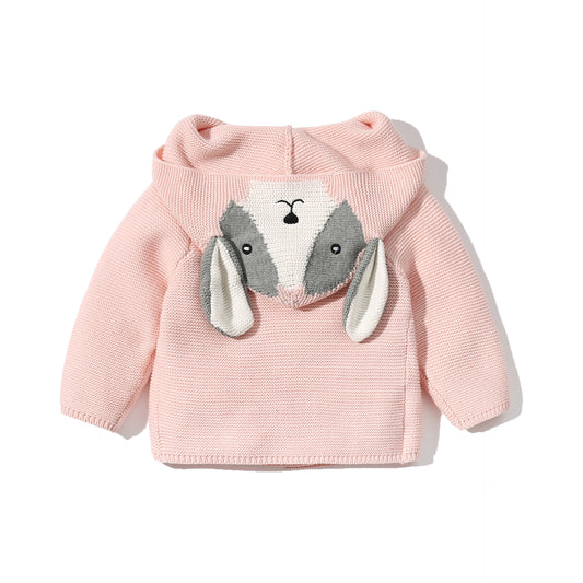 Full Sleeves hooded Sweater for Girls - 3 - 4 Yr