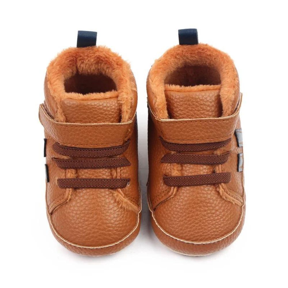 Plush Warm Fur Inside Baby Shoes