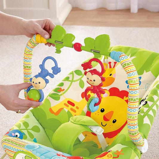 Baby's Bouncer Rocker With Hanging Monkeys