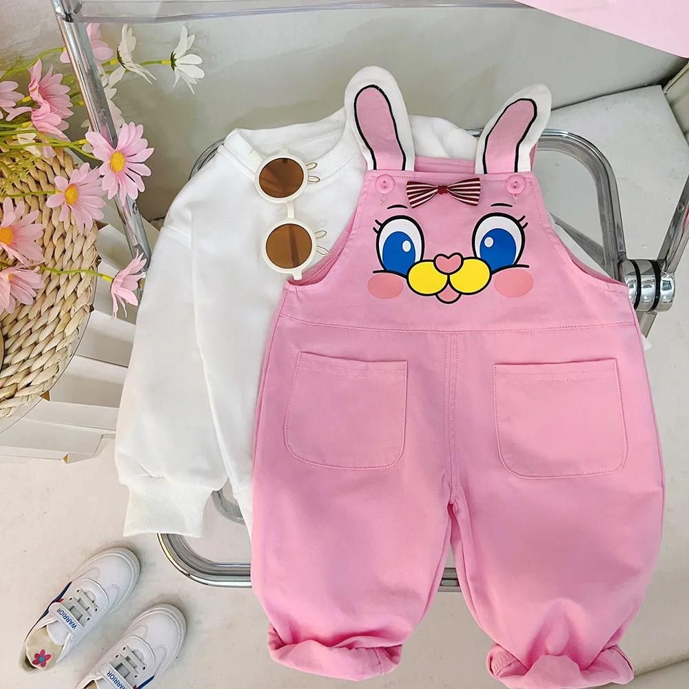 Sweatshirt and Dungaree Overall Set