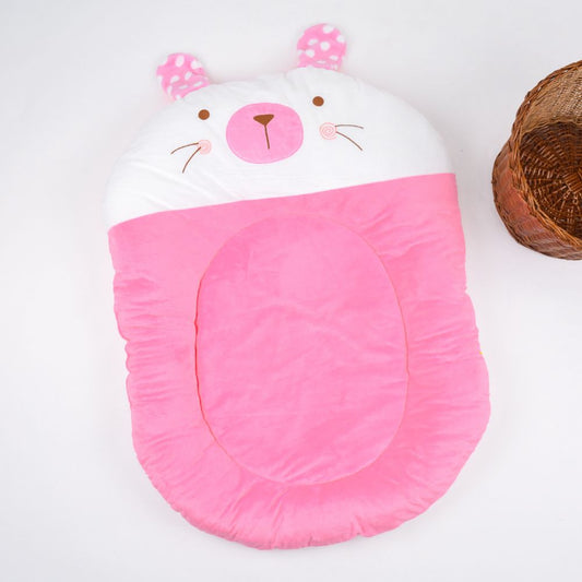 Super Soft Adorable Rabbit Design Velvet Bedding Set With Pillow And Bolsters