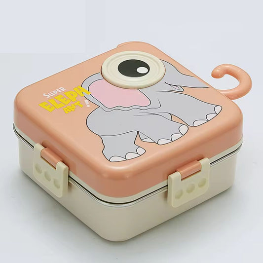 Elephant Designed Stainless Steel Individual Seal Lunch Box