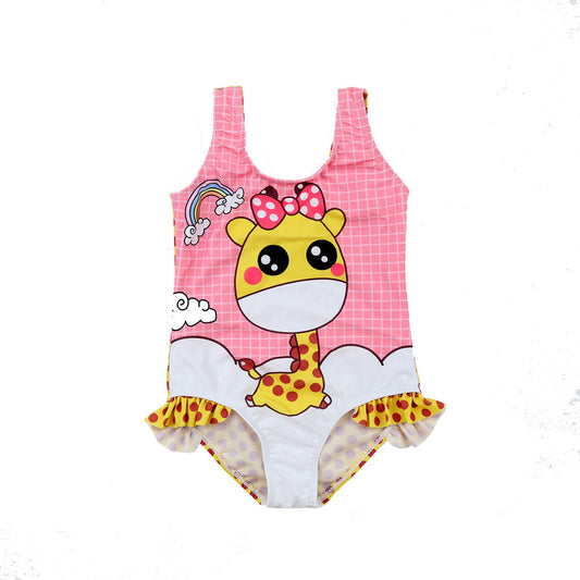 Cute Giraffe Print Swimsuit