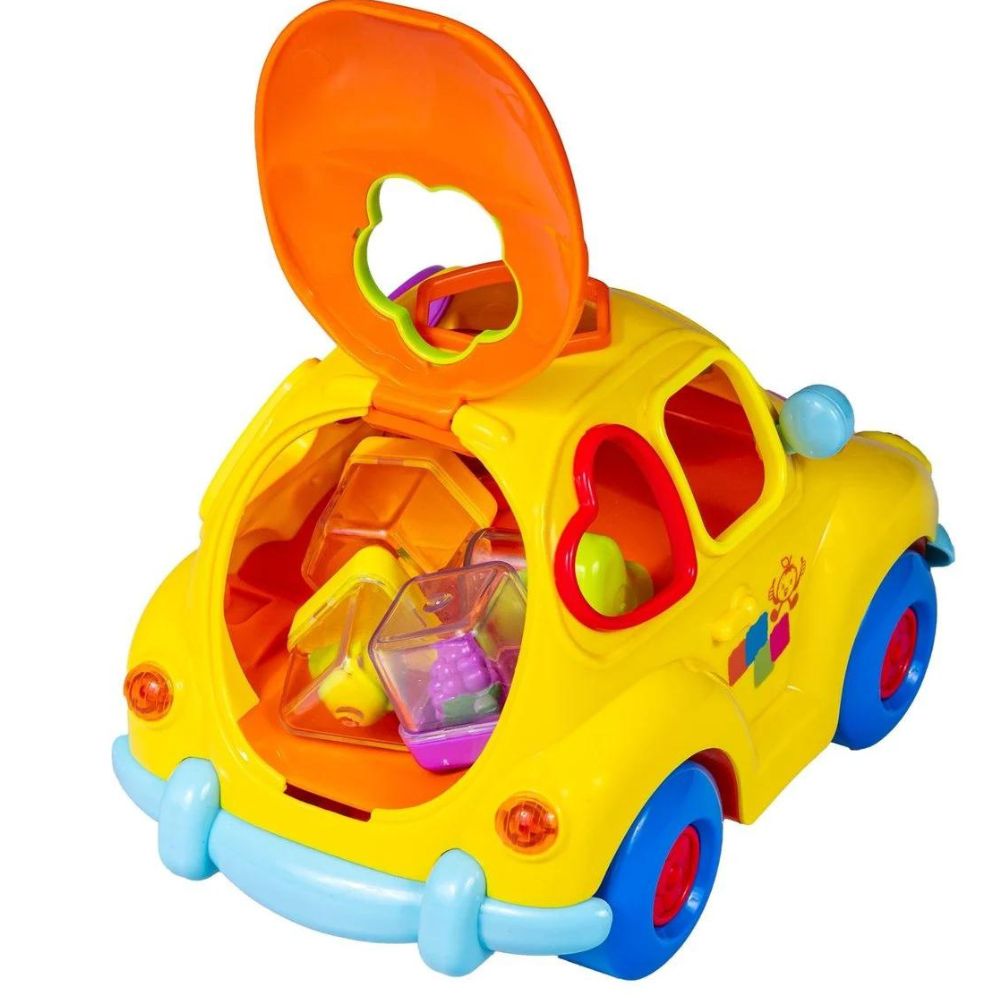 Super Fun Fruit Car With Music/Light/Block/Electric Universal Toy For Baby (Multicolor)