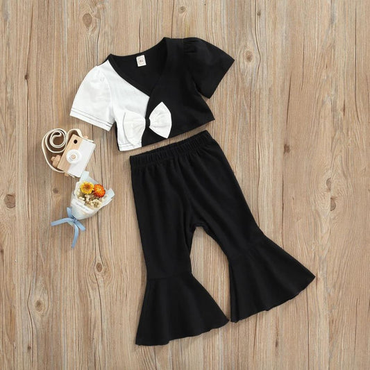 Top and Flare Pants Set