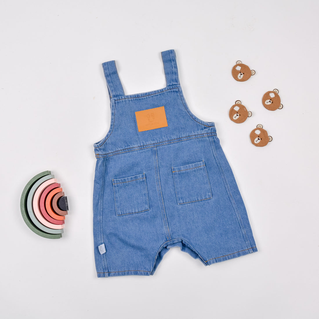 Denim Soft Cotton Dungaree Overall Pattern Onesie