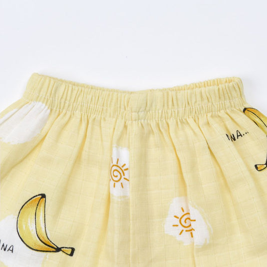 Banana Muslin Cotton Printed Night Suit