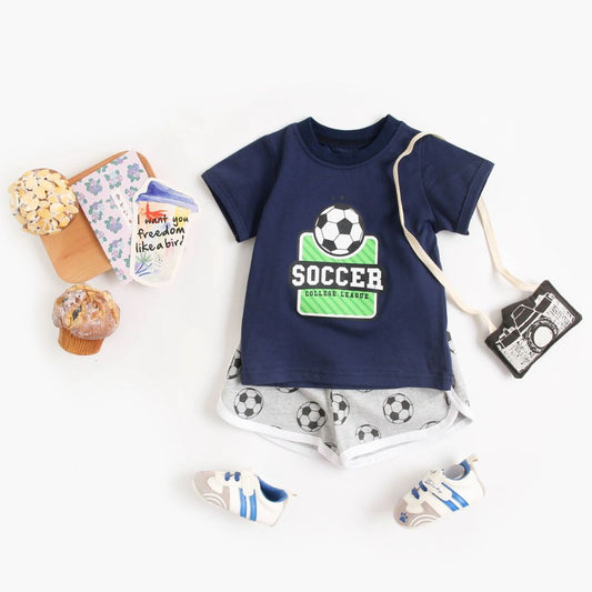 T-Shirt And Shorts Set 0-3 Month