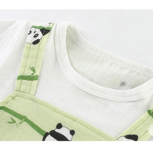 Panda Print Baby Body Suit